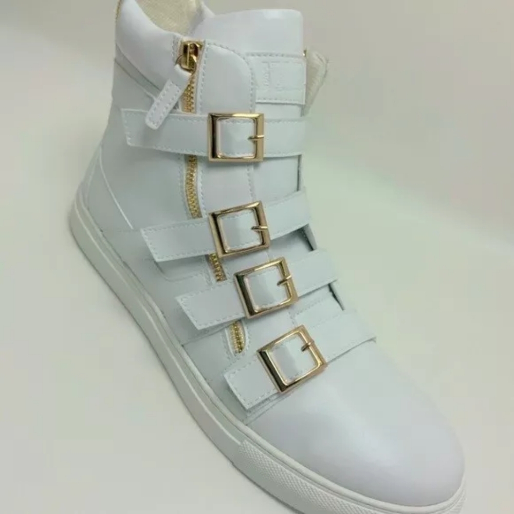 Men's J75 by Jump Zealot - White High Top Fashion Sneakers